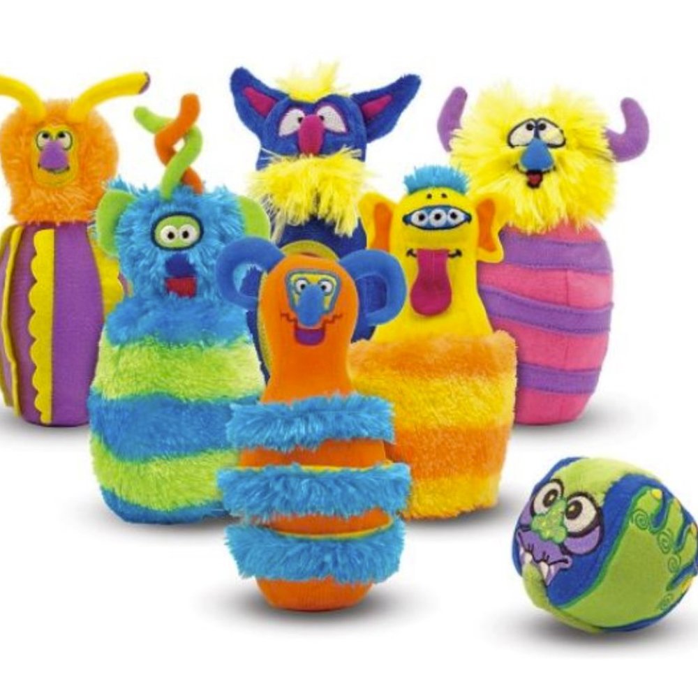 Melissa & Doug Fuzzy Monster Bowling Set